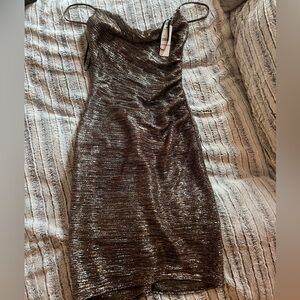 gorgeous gold and silver laundry dress